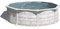 Piscina Gre KITPR358N Groenlandia. - Piscina fuori terra in acciaio, rotonda con aspetto nordico. Piscina scomponibile per Giardino. 350 x 132 cm