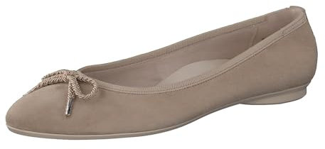 Paul Green Damen SUPER Soft Ballerina, Frauen Klassische Ballerinas,Halbschuhe,Sommerschuhe,Slipper,Ballerina-Schuhe,flach,Beige (Champagne),38 EU / 5 UK