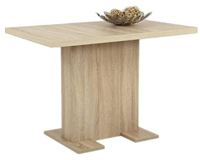 Wohnorama Säulentisch ausziehbar 110-150 cm Britt T Sonoma Eiche