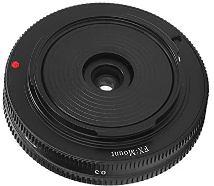 18 Mm F6,3 APS C Ultradünnes Spiegelloses Kameraobjektiv für Fujifilm X A1 X A10 X T1 X T100 X PR01 X E1 X E2S, Festbrennweitenobjektiv mit Automatischer Festbrennweite,