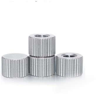 SEIDER 5 STÜCKE M2 M2.5 M3 M4 M5 M6 Edelstahl Gerändelter Kleiner Kopf Rundes Blindes Ende Hand Daumen Mutter(M6)