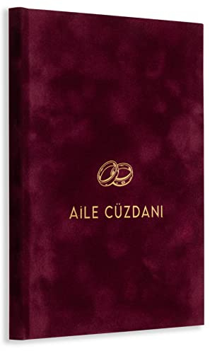 A5 Stammbuch Aile Cüzdani Skrift Bordeaux FÜR ALLE Formate (Klassik, A5, A4) Stammbuch der Familie incl. 3 Klarsichthüllen