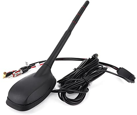 Antenne de Voiture, Antenne Radio Numérique DAB/GPS/FM de Voiture, Avec Fonction de Détection Automatique Des Défauts, Étanche, Anti Poussière, Antenne Amplifiée Active, Support de Toit pour Voiture