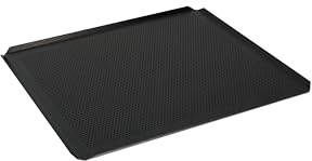 AMT Gastroguss GN 2/3 Backblech - Set, 36,5 x 32,5 cm, gelocht, Aluminiumguss, Lotan® Antihaft-Veredelung, bestehend aus 2 Backblechen, AMZN-DUO-3733BBL-1