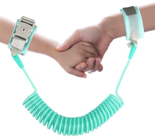 Riendas de muñeca antipérdidas, arnés de seguridad para niños, correa de seguridad para caminar, eslabón de muñeca de seguridad antipérdida, correa de muñeca giratoria de 360 grados de 2.5 m con
