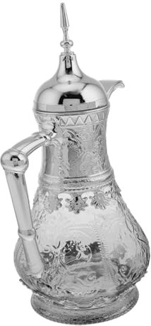 Abaodam Jarra De Sangría Jarra De Vidrio Para Refrigerador Tetera Para Té Helado Práctico y Elegante