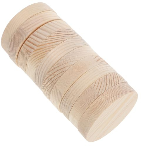 Hohopeti 10 Pezzi Wood Slices per Dipingere Rondelle Legno Naturale Non Verniciate per Progetti DIY Decorazioni Fai da Te e Artigianato