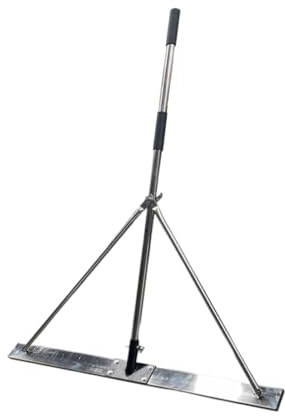 Cazzuola For Cemento, Raschietto Manuale In Acciaio Inossidabile, Rastrello Autolivellante, Orizzontale E Verticale, Con Supporto Diagonale, For Edilizia(150x150cm)