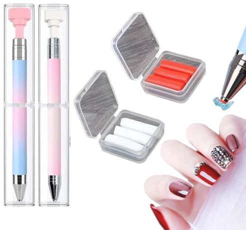 Chansunokku Penna per diamond painting automatica ricaricabile, accessori per diamond painting, penne con ricariche, per nail art, fai da te