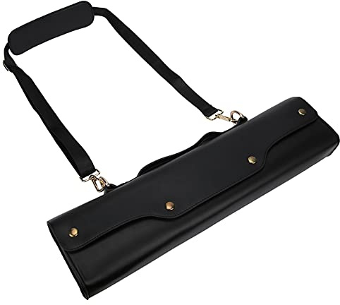 Lxwythozoan Borsa per flauto, custodia in pelle sintetica con tracolla regolabile, zainetto portatile per strumenti a fiato, ideale per studenti e musicisti professionisti (Nera)