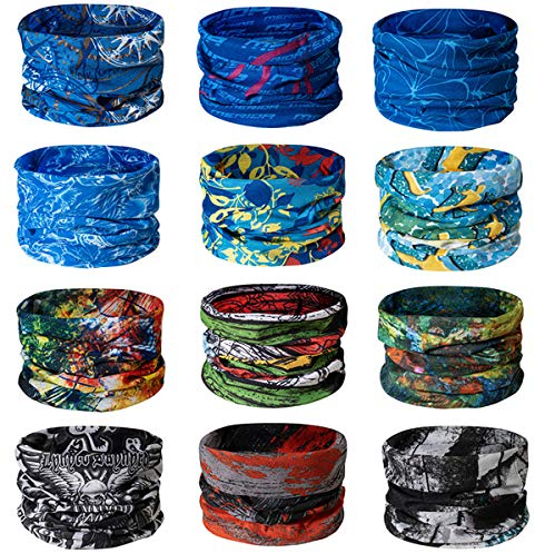 TAIYUNWEI Outdoor Multifunctional Sports Magic Seamless Scarf, Magic Head Scarf, Elastic Headband Bandana, UV Resistance Sport Headwear for Riding, Motorcycling, Hiking, Fishing, Yoga.