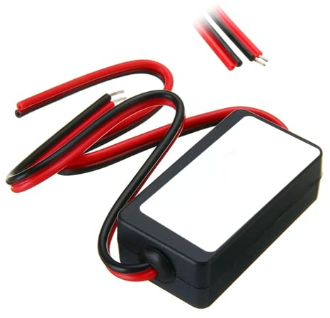 Hikity Filtro Telecamera Retromarcia Filtro Antidisturbo Retrocamera 12V DC per Auto, Filtro Relè Alimentazione Luci di Retromarcia per Automobili della Serie Americana e Germania