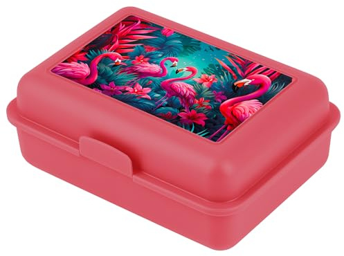 Baagl Brotdose Kinder Schule Lunchbox Mädchen Jungen - Flamingos