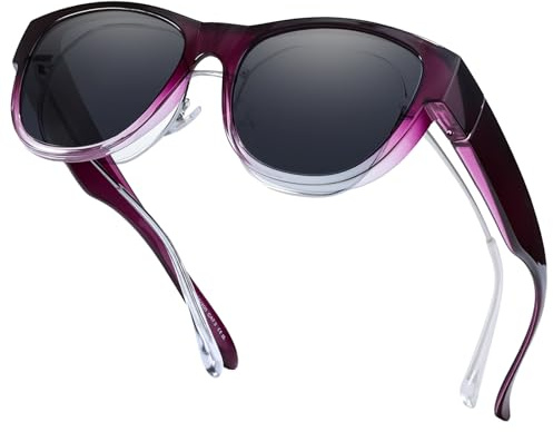 Myiaur Polarisiert Überzieh Sonnenbrille für Damen, TR90 Trendiger Rahmen, UV400 Schutz Ideal für Autofahren & Outdoor