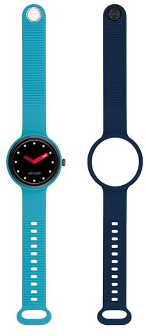 HIP HOP HERO.NEXT KVINNOR Klocka MONO-FÄRG SVART Urverk SMARTMODULE SMARTMODULE & SILIKON BLU-BLU, BLÅ Pulsmätare HWU1201