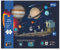 EXERZ 152pcs Wooden Interactive Puzzles Age 4+, “Solar System”, 44 CM x 26 CM when completed, Oval, Wooden Jigsaws World Map Interactive AR feature with free iOS App