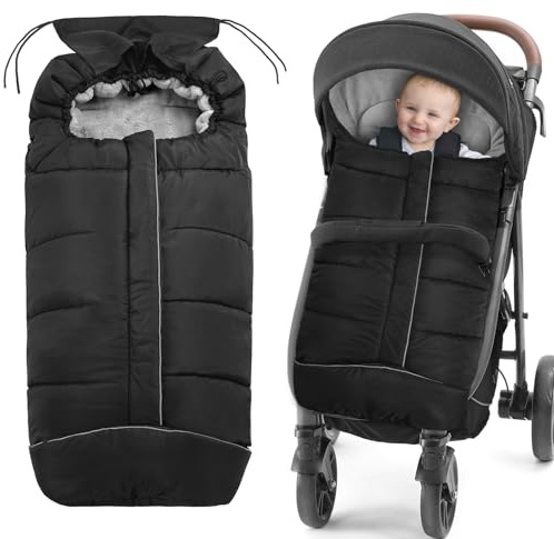 Universal Footmuff for Stroller - Cosy Toes Footmuff with Drawstring Hood