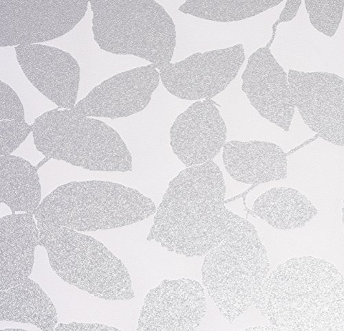 Fensterfolie statisch Vitrostatic Blätter, Sichtschutz Folie, Milchglasfolie, Scheibenfolie, Folie für Duschkabine, Glasdekorfolie, transparent, 67,5cm x 1,5m, 200µm (Stärke: 0,2mm), Venilia 53017