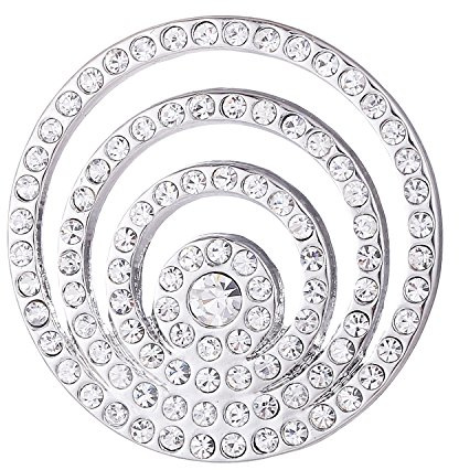 Morella Femme Coin Pendentif avec Strass argenté 33 mm