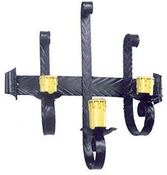 Imex El Zorro 15124 - Aplique tres velas, 42 x 45 cm, color negro