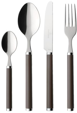 Villeroy & Boch Play Grillebestickset, Rostfritt Stål, Chocolate Brown, Brun, Paket med 24
