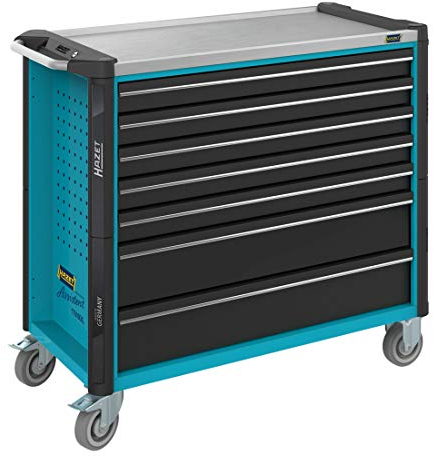 Hazet | Werkzeugwagen ASSISTENT 179NXL / NXXL | Breite x Tiefe x Höhe 1133 x 518 x 1020 mm | 7 Schubladen
