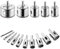 ZFYQ Broca Diamante, 15 Pcs Juego de Taladro Diamante, Acero al Carbono, Perforar en Vidrio, Cerámica, Porcelana, Azulejo, Mármol, 6/8/10/12/14/16/18/20/22/25/28/30/35/40/50mm