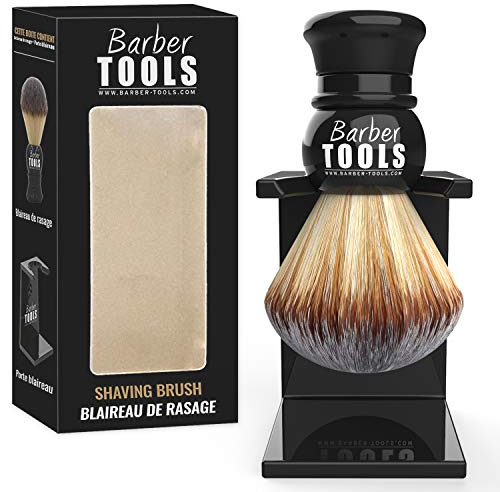 ✮ BARBER TOOLS ✮ Rasierpinsel mit Dachshaar Durchmesser: 23 mm. Synthetikborsten in Suped-Qualität
