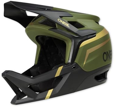 O'NEAL Transiton Helmet I Mountain Bike Helmet | Enduro MTB Downhill | Lightweight and sporty bike helmet women & men with good ventilation I MTB helmet according to DIN EN1078 I Olive Black I Size S