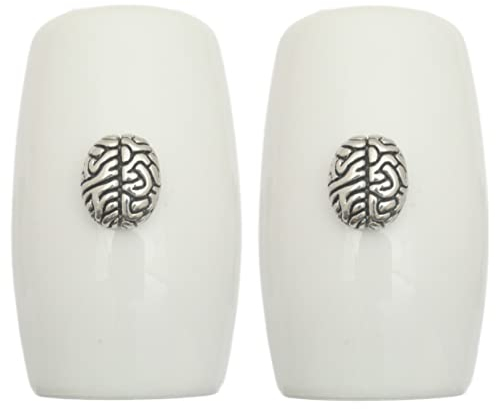 Brain China Salt and Pepper Shakers Cruet Set Modern White CSP 537