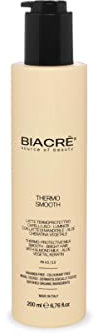 THERMO SMOOTH latte lisciante termoprotettivo capelli crespi Biacrè 200 ml nutriente idratante protezione piastra phon ferro