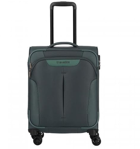 Travelite Croatia Trolley mit 4 Rädern, S, 55 cm, tannengrün, Eine Größe passt Allen, Lässig