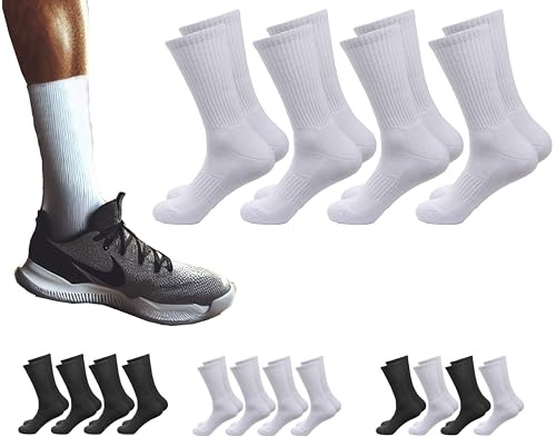 Ivedin - Packs de Calcetines Deportivos Técnicos Lisos Adulto | Rendimiento, Resistencia y Suavidad | Altos, Algodón Transpirable y Frescos con Base Toalla | Talla Única 37-44 EU