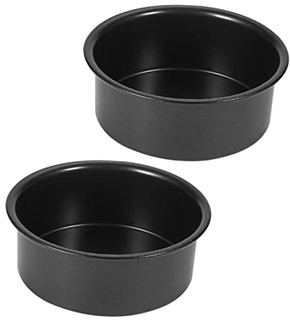 MAGICLULU 2pezzi Stampo Torta in Acciaio Resistente Teglia Per Dolci Fondo Rimovibile Tortiera Per Forno Piccola Teglia Rotonda Antiaderente Di Teglie Per Cottura