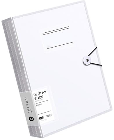 ZAYIUKI Dokumenten-Präsentationsmappe mit 80 Taschen, Präsentationsmappe im Briefformat, Aktenordner, Präsentationsmappen für den Einsatz im Büro oder in der Schule