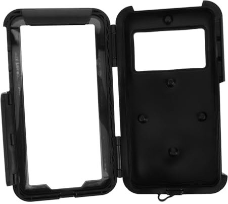 ULTECHNOVO wasserdichte Smartphone Halterung Für Motorrad Und Fahrrad Mit Lenkerhalterung Universelle Halterung Für Navigation Diebstahlschutz Schwarz