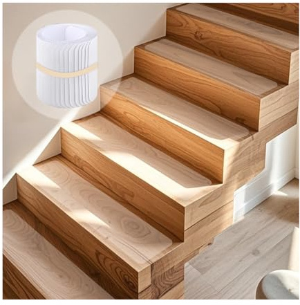 Janety 15 Stück Treppenstufen Matten Antirutsch Treppe, Transparent Stufenmatten Selbstklebend, Antirutschmatte für Boden Rutschschutz, Antirutschband für Holzstufen und -böden, 15 x 60 cm
