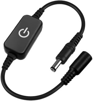 Arotelicht Regulador de intensidad LED táctil, 12/24 V, tecnología táctil capacitiva, sin parpadeo y carga máxima de 6 A, para tiras LED COB SMD y (interruptor/función de regulación), regulador de