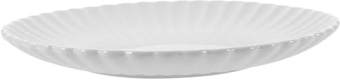 FUNNETOYU Chrysanthemum-förmige Keramikplatten Matte Dessert Und Snackplatte Weiß Für Stilvolle Präsentation Von Speisen Obst Und Käse Für Küche Und Esszimmer