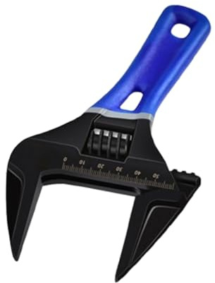 CGACCSD Chiavi combinate | Chiave a forchetta larga regolabile Piccoli strumenti di riparazione - Grande apertura per tubo da bagno,Per la casa cucina lavandino dispositivo idraulico rubinetto