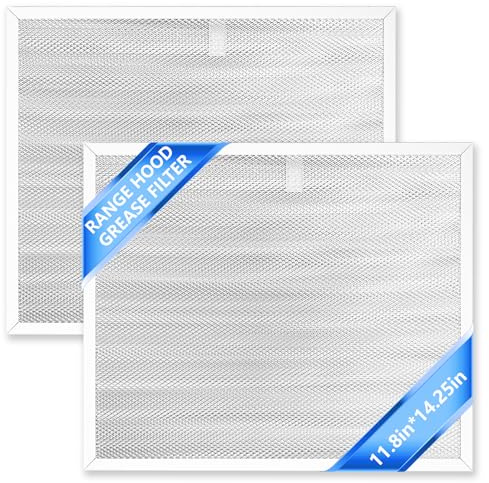 BPS1FA30 Stove Hood Vent Filter (2-Pack) - 11-3/4 x 14-1/4 x 3/8 Aluminum Grease Filter Compatible with NuTone Allure and Broan Range Hood Filter - Replaces 99010299 99010305 S99010305 AP3378953