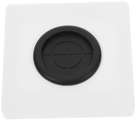 HOMSFOU Plaque Murale pour Prises Électriques 86 Mm Passe-câble Diamètre 35 Mm, Cache-prise Décoratif Blanc Classique Protège-fil et Vis, Panneau D’interrupteur pour Installation Murale