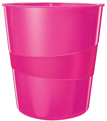 LEITZ WOW - Cestino gettacarte - 15 litri - Fucsia metallizzato - 52781023