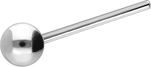 PIERCINGLINE 925er STERLING SILBER Nasenpiercing Piercing Nase Stecker biegbar silberfarben