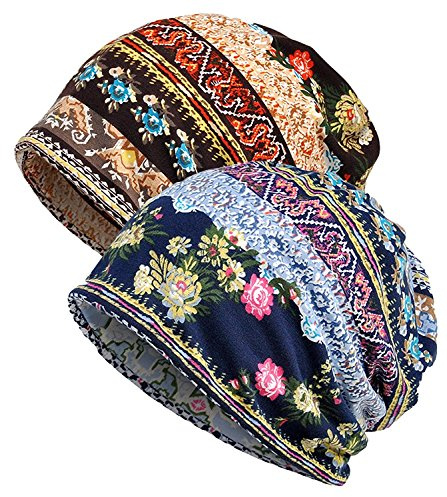 XYIYI Damen Mütze Chemo Hut Slouchy Kopfbedeckungen Kopf Wraps Krebshüte