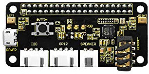 KEYESTUDIO ReSpeaker 2-Mic Pi HAT V1.0 für Raspberry Pi Zero und Zero W, Raspberry Pi B+ 2B und 3B/4B