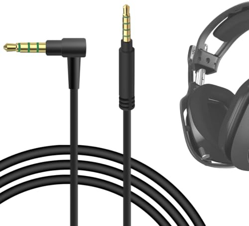 GEEKRIA Audiokabel kompatibel mit Astro A40 TR/40/30/10 (Gen 2) Gaming-Headsets, 3,5-mm-auf-3,5-mm-AUX-Ersatz-Stereokabel (1,7 m)