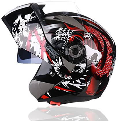 Motorradhelm Doppelvisier Integral Racing Casco Motocrosshelme Modularer Klapphelm