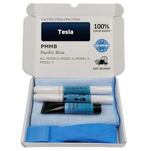 Genuine Colors Lackstift Pacific Blue PMMB für Tesla Blau Model S X 3