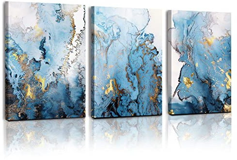 MHARTK66 ästhetische Bilder Wohnzimmer Landschaft gold Gemälde 30x40 cm | modern gestaltet, hd-druck, leicht aufzuhängen, schnell und einfach montiert, vielseitige wanddeko, ideale geschenkidee
